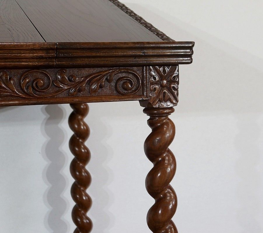 Furniture Important Lectern In Solid Oak, Louis XIII Style, Late 19th Century photo