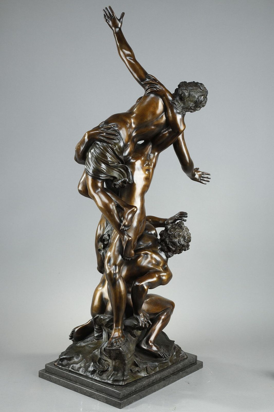 Very Important Bronze "Abduction Of A Sabine Woman" After Jean De Bologne, 19th Century photo for sale