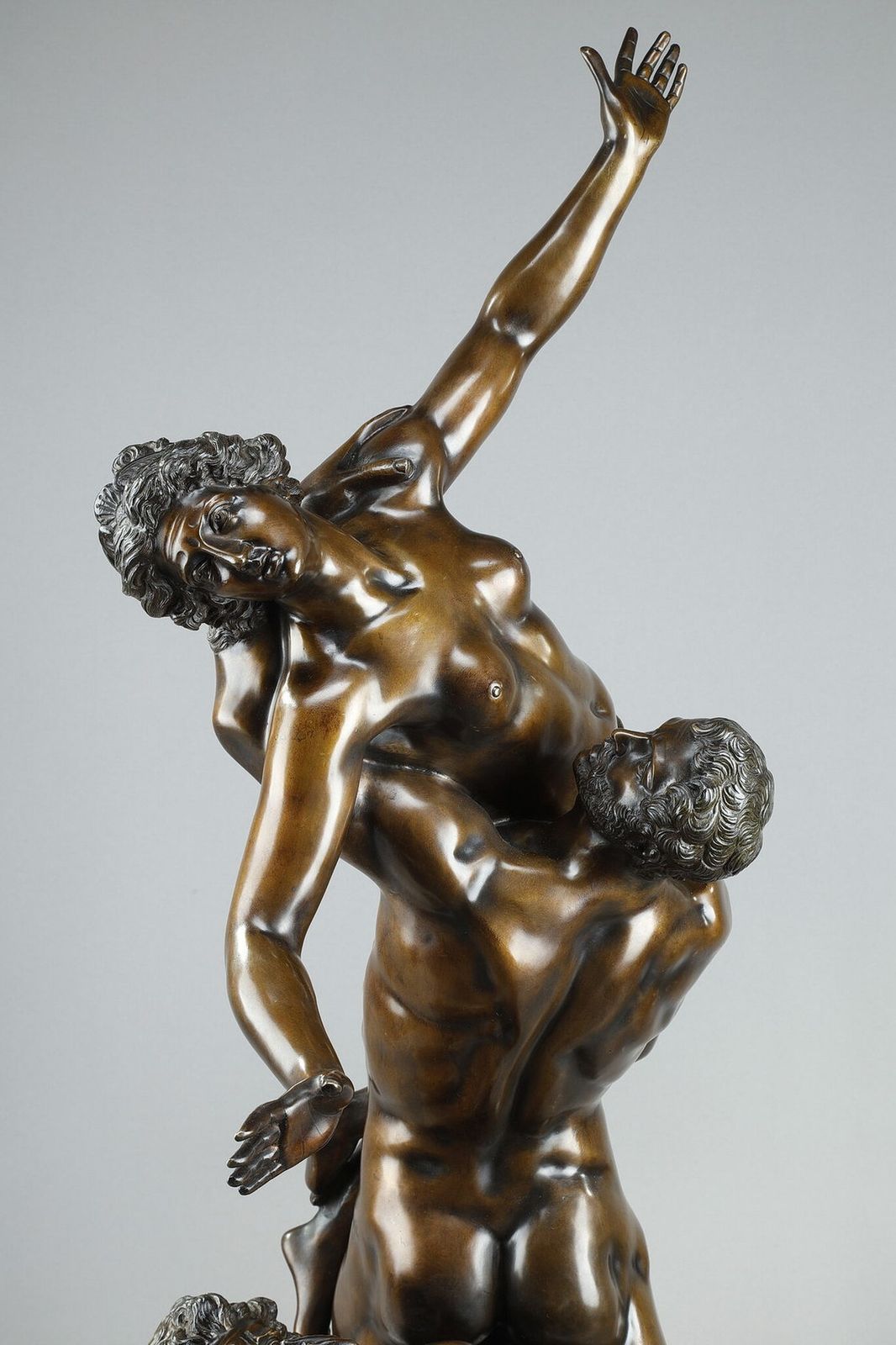 Very Important Bronze "Abduction Of A Sabine Woman" After Jean De Bologne, 19th Century photo vintage