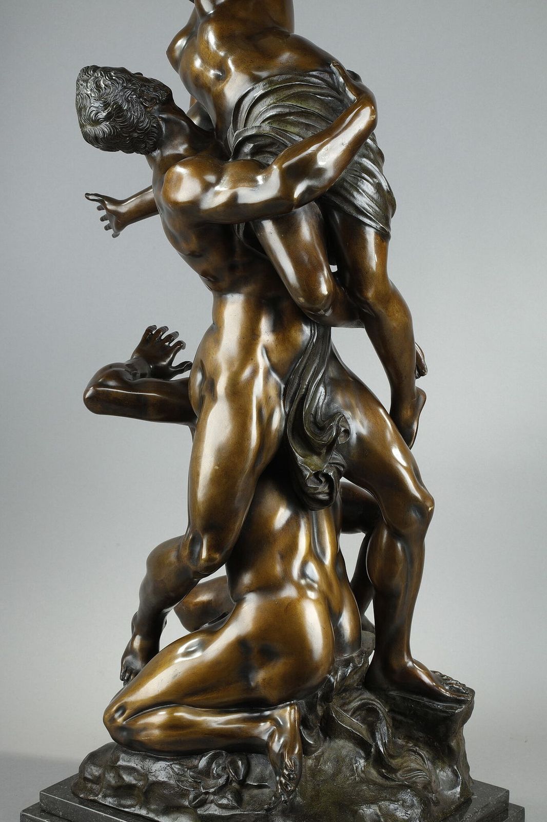 photo buy Very Important Bronze "Abduction Of A Sabine Woman" After Jean De Bologne, 19th Century