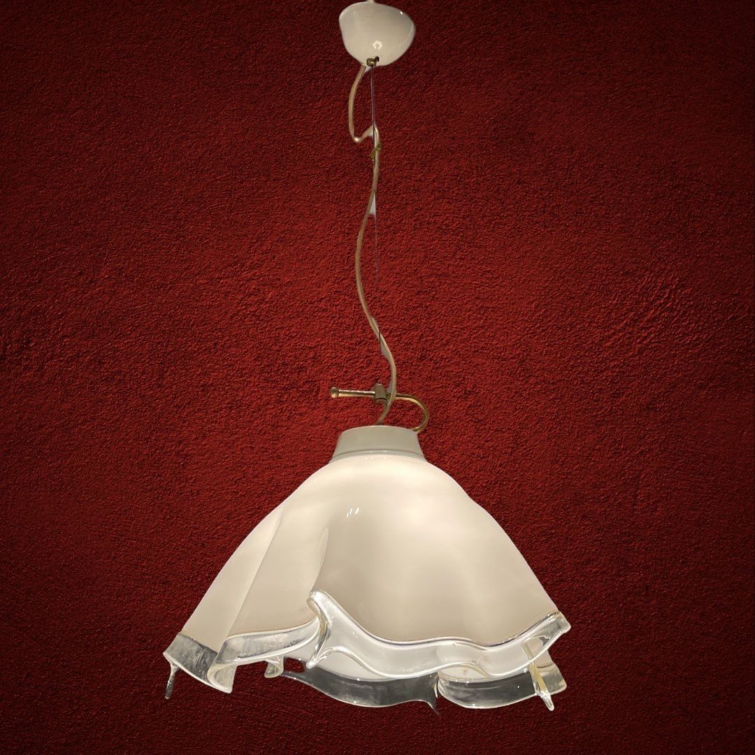Italian Midcentury Murano Glass Light Pendant