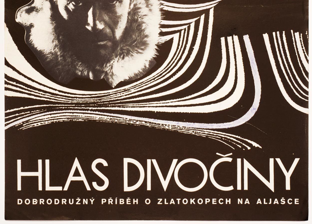 Original Film Poster, The Call Of The Wild, Dimitrij Kadrnožka, 1976, Genuine Czech Vintage Print photo Art