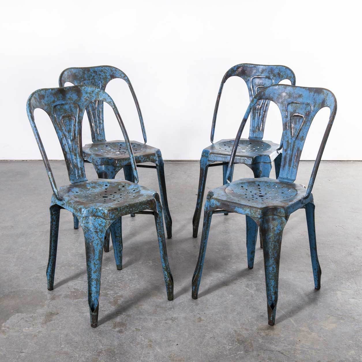1950’s Original French Multipl’s Table And Chair Set – Blue photo buy