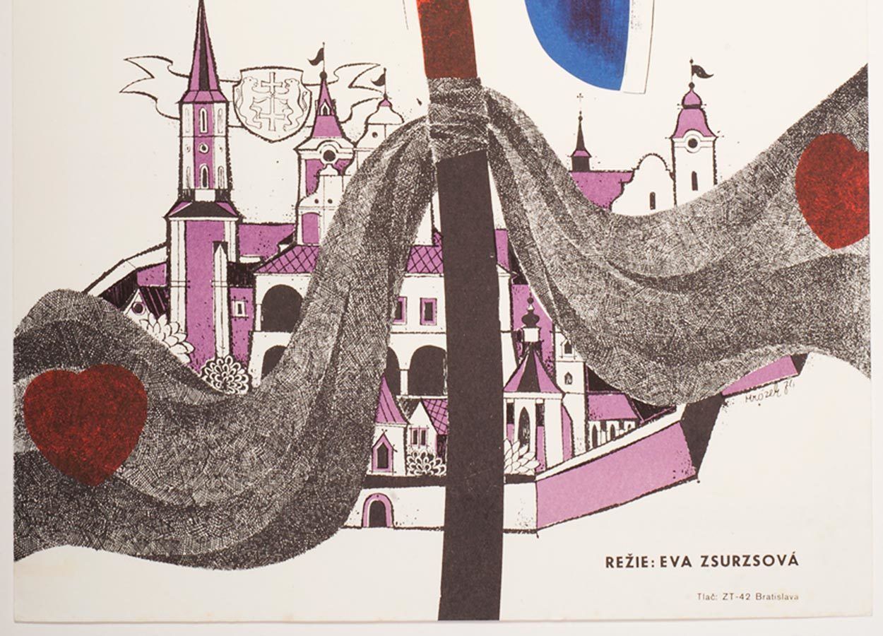 Movie Poster, The Black Town, Drahomír Mrózek, 1974 photo for sale