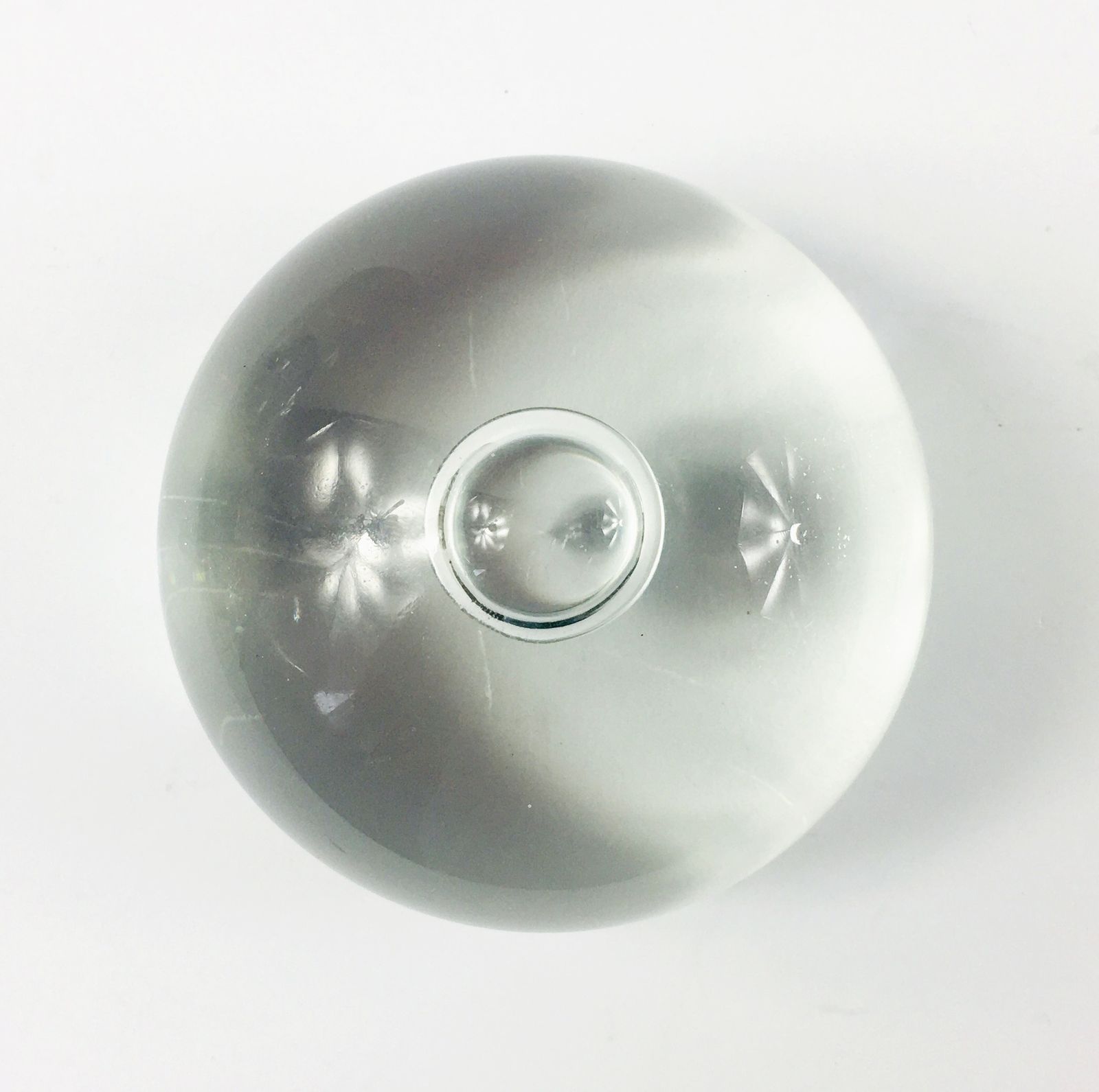 Signed Barbini Murano Transparent Art Glass Paperweight, Italy, 1970s photo vinterior
