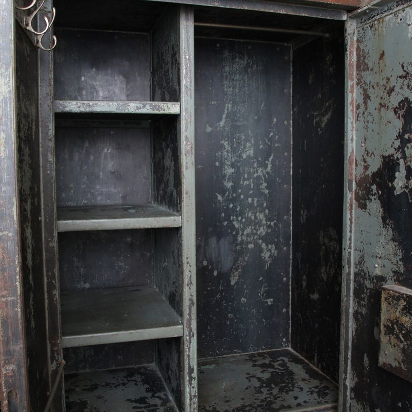 Antique Wardrobe With Bank Safe Box photo furniture