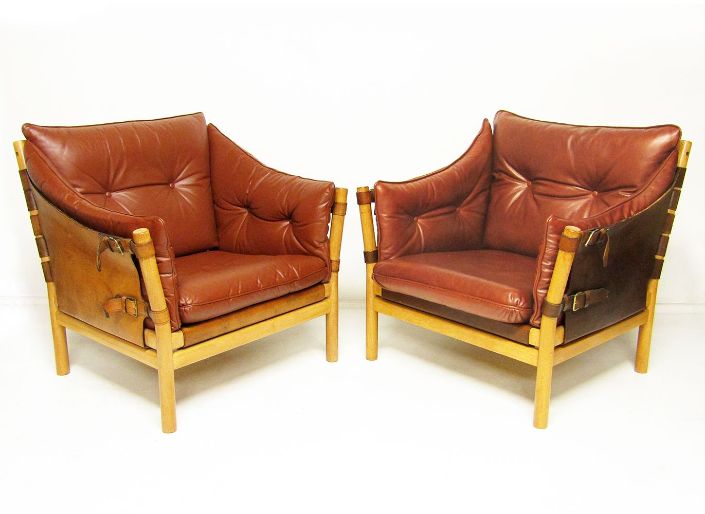 Two Swedish 1960s "Ilona" Lounge Chairs By Arne Norell photo furniture