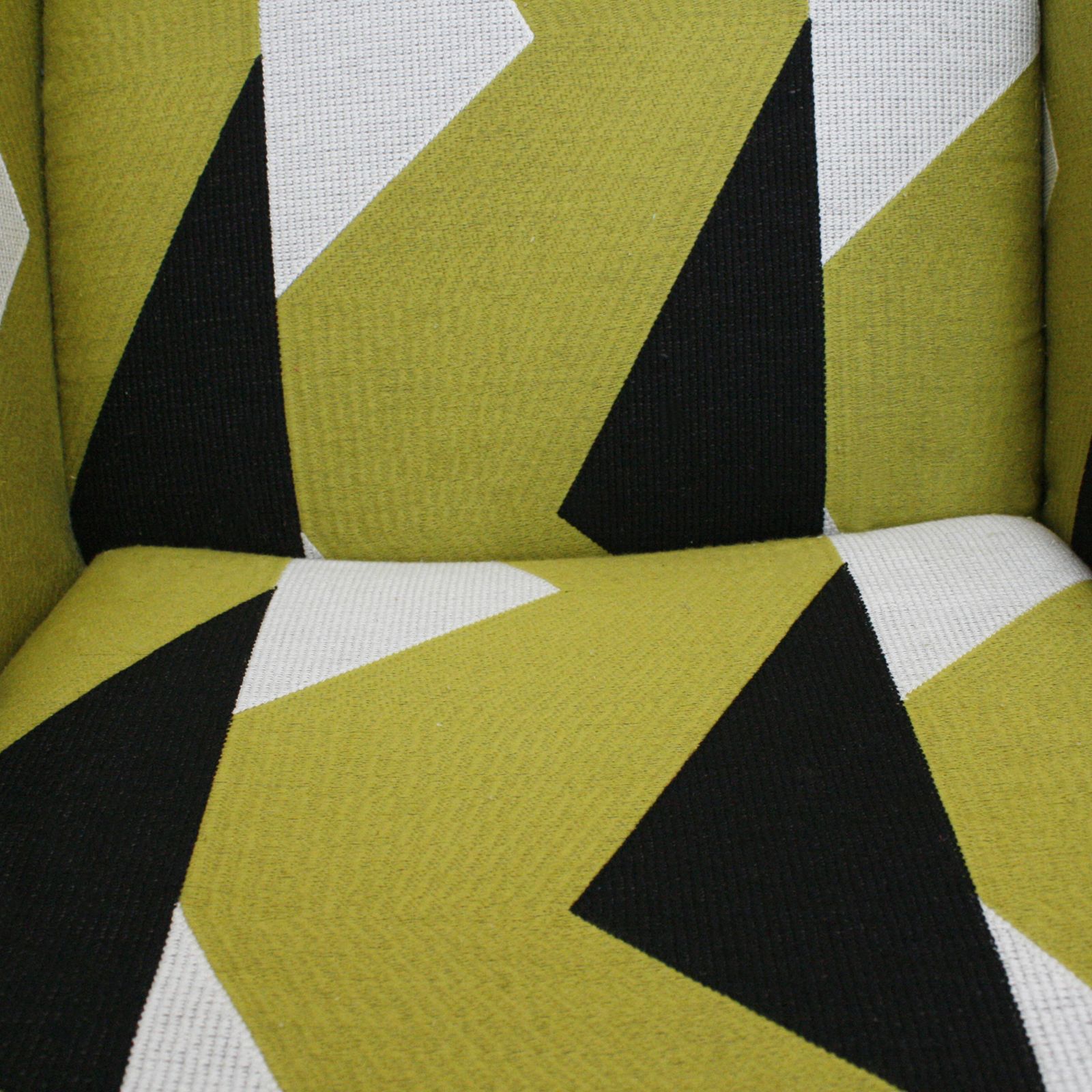 Miroslav Navratil's Mid Century Armchair Geometric Fabric, Czech Republic photo 1908.0