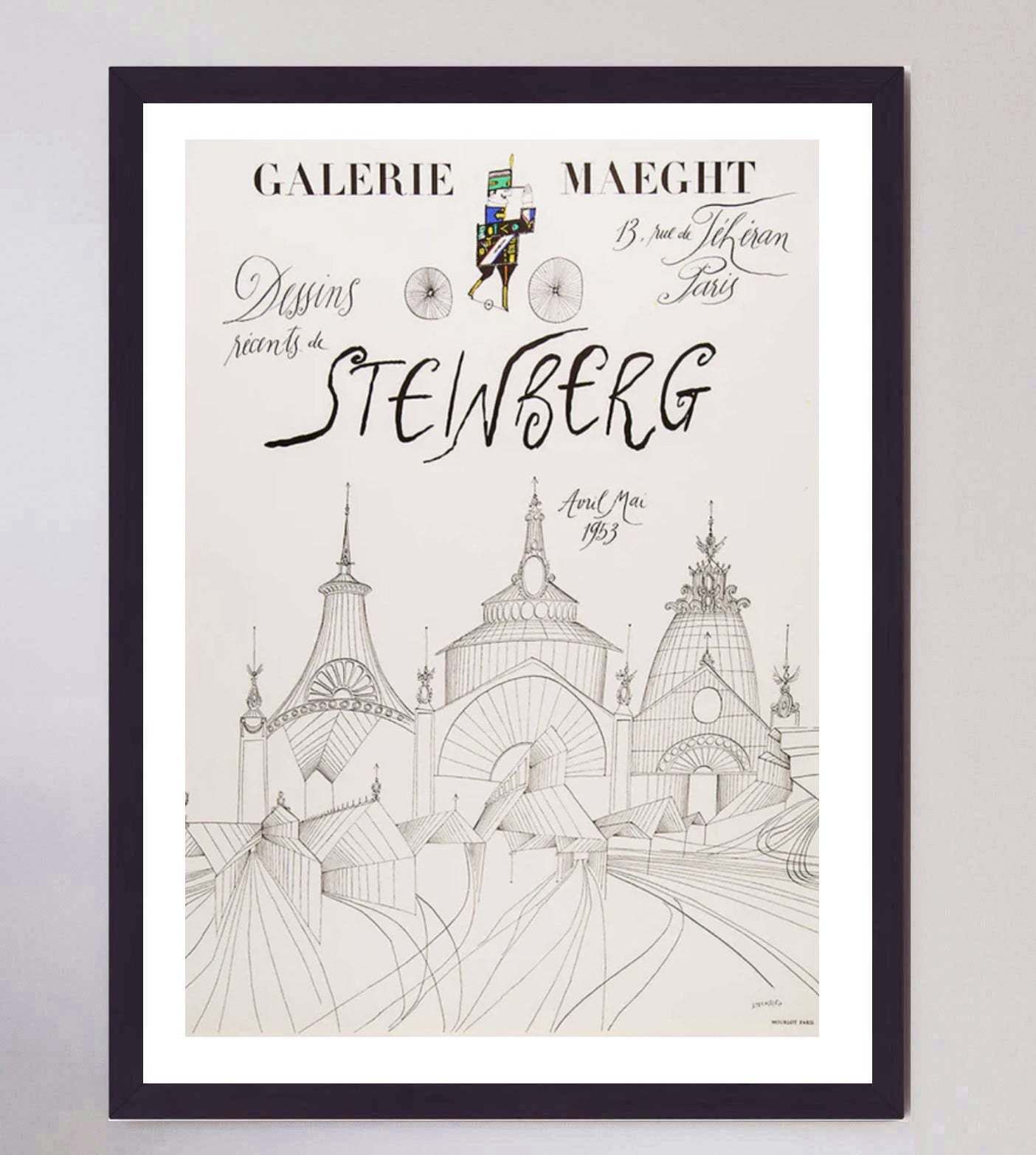 Saul Steinberg   Milan Station Original Vintage Poster photo furniture