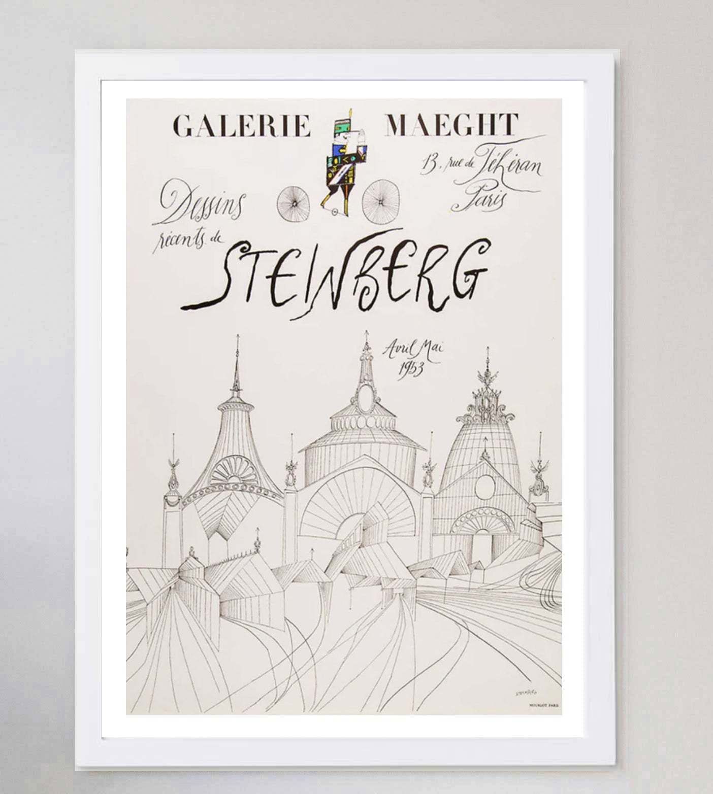 Saul Steinberg   Milan Station Original Vintage Poster photo for sale
