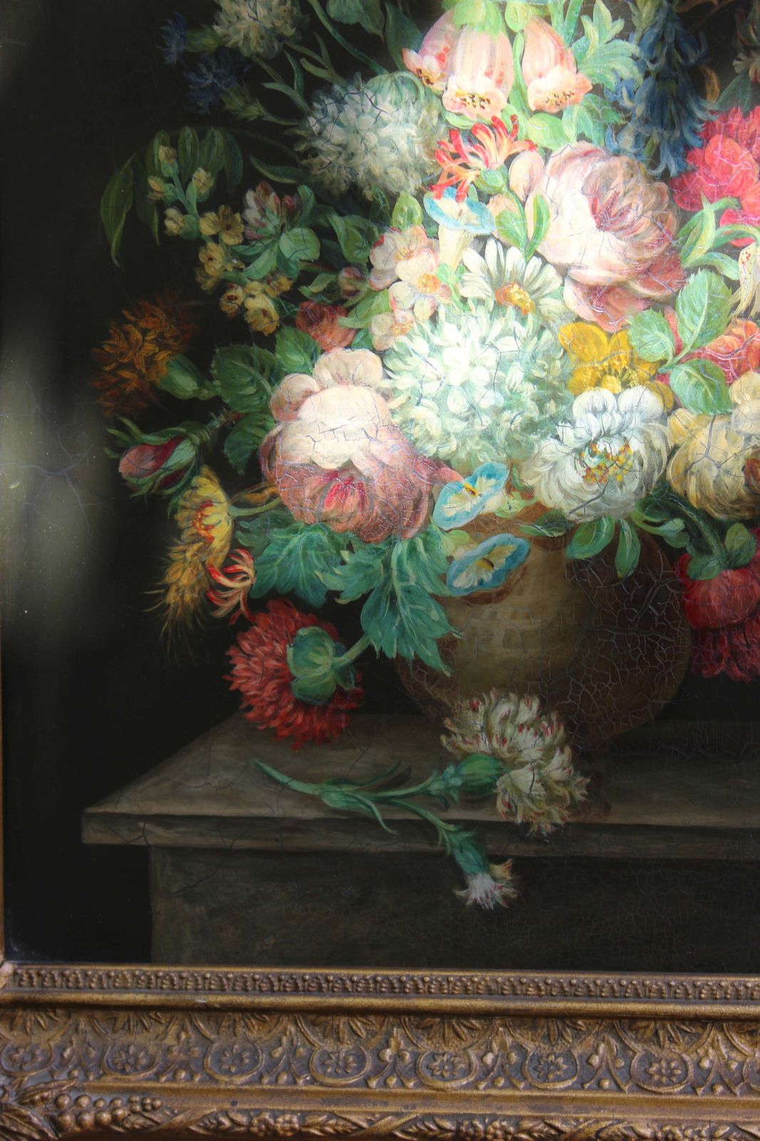 Antique 19th Century  British Floral Still Life Of Wild Flowers photo for sale