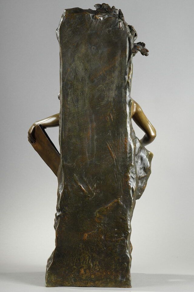 Sculpture Memoria In Patinated Bronze Signed Emile Louis Picault Late 19th Century photo 7434.0