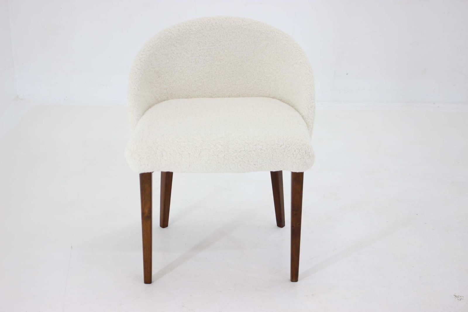 1960s Design Beech Chair In Sheepskin Fabric, Denmark photo buy