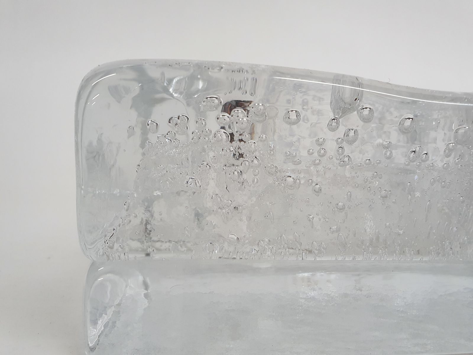 Murano Style Glass Ashtray Or Bowl, Italy 1980's photo vinterior