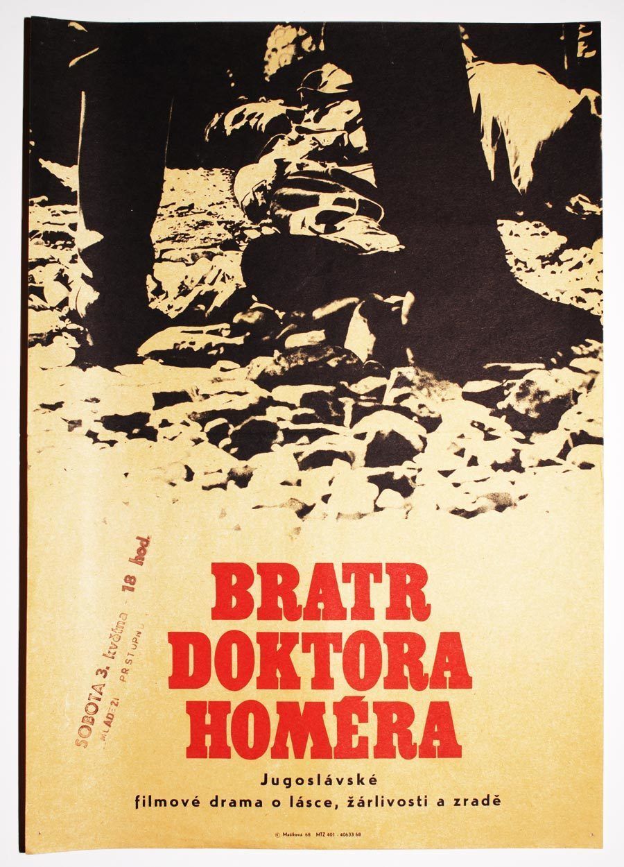 Movie Poster, Brother Of Doctor Homer, Jana Mašíková, 1968