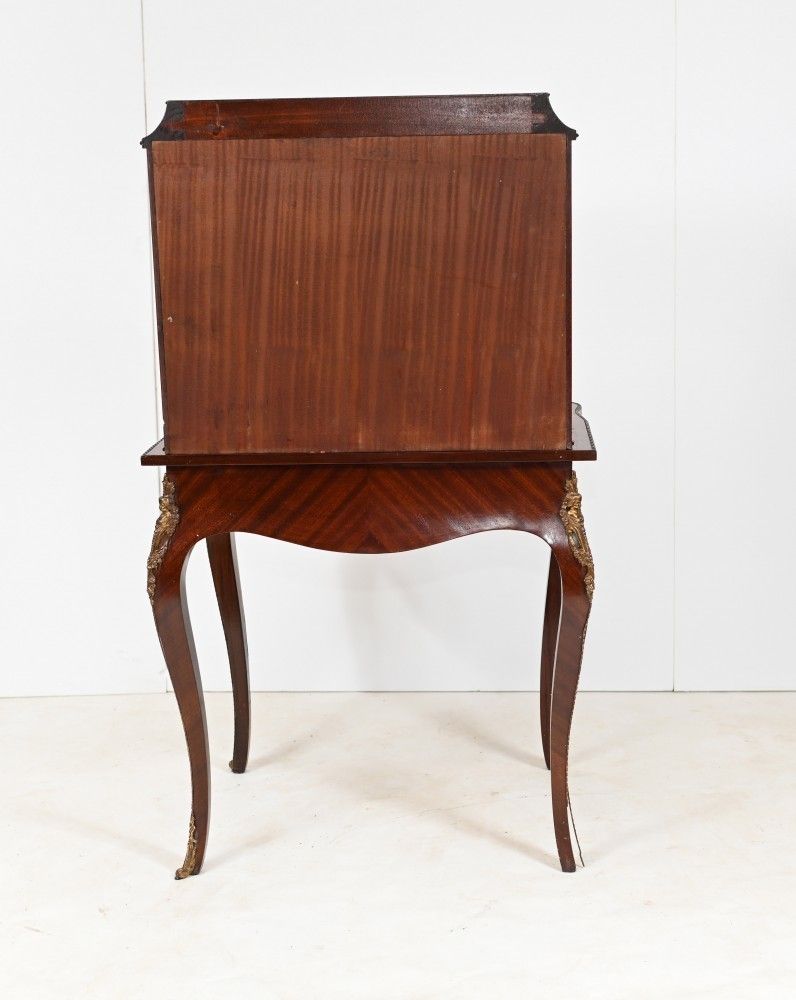 photo for sale French Bonheur De Jour Desk Painted Placques Kingwood 1930s