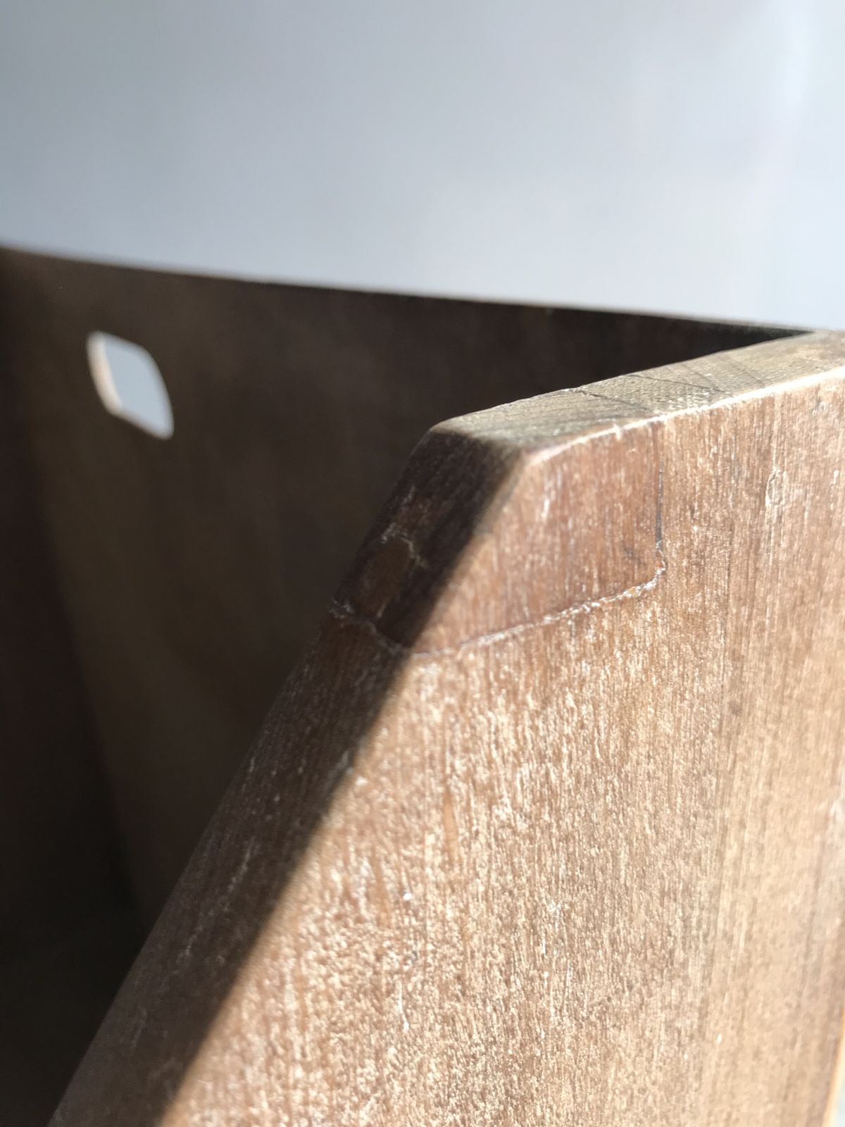 photo for sale Unique Mid Century Large Magazine Rack With Rustic Minimal Aesthetic