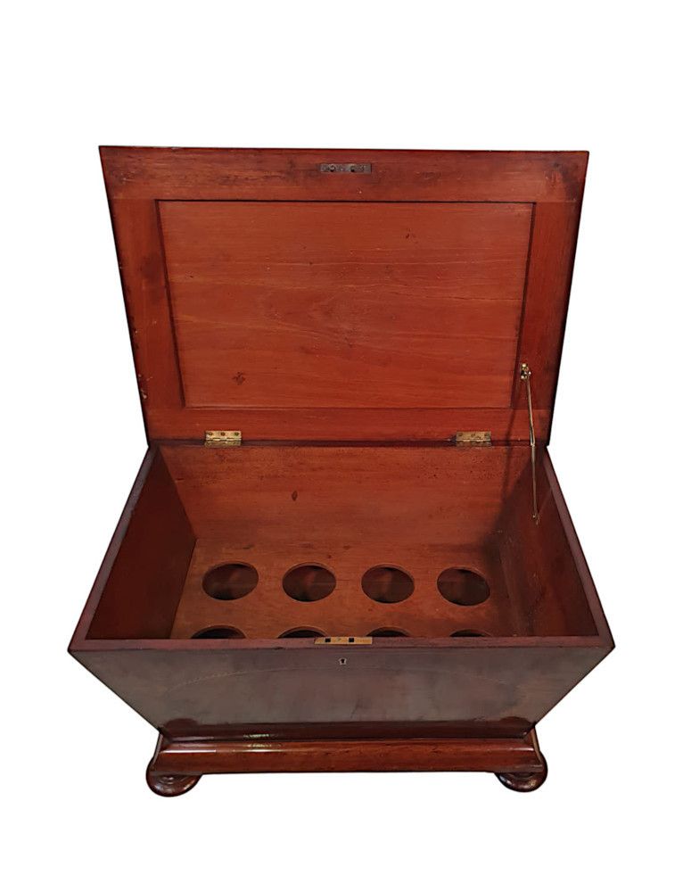 A Very Fine Late 19th Century Inlaid Cellarette By Freemans Of Norwich photo for sale