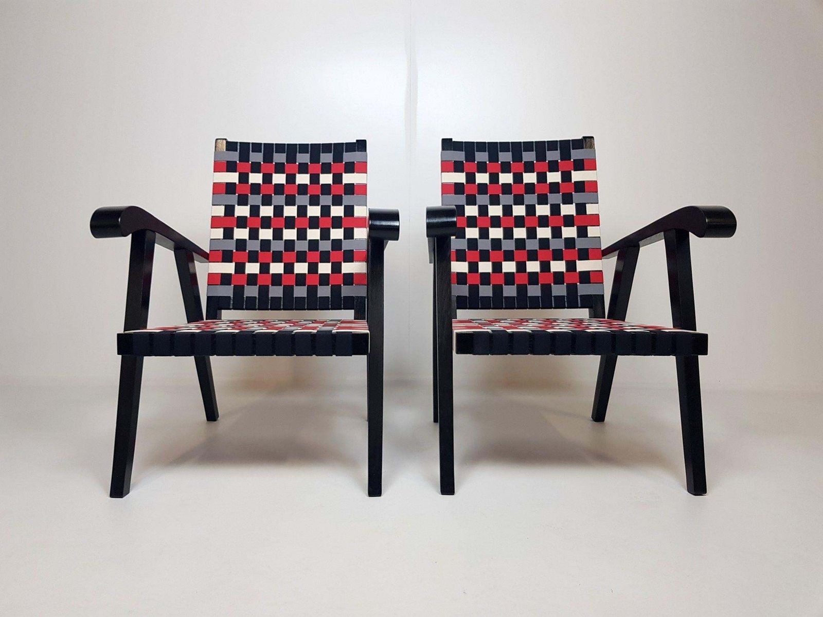 Set Of Unique Modernist Armchairs, 1950's photo vinterior