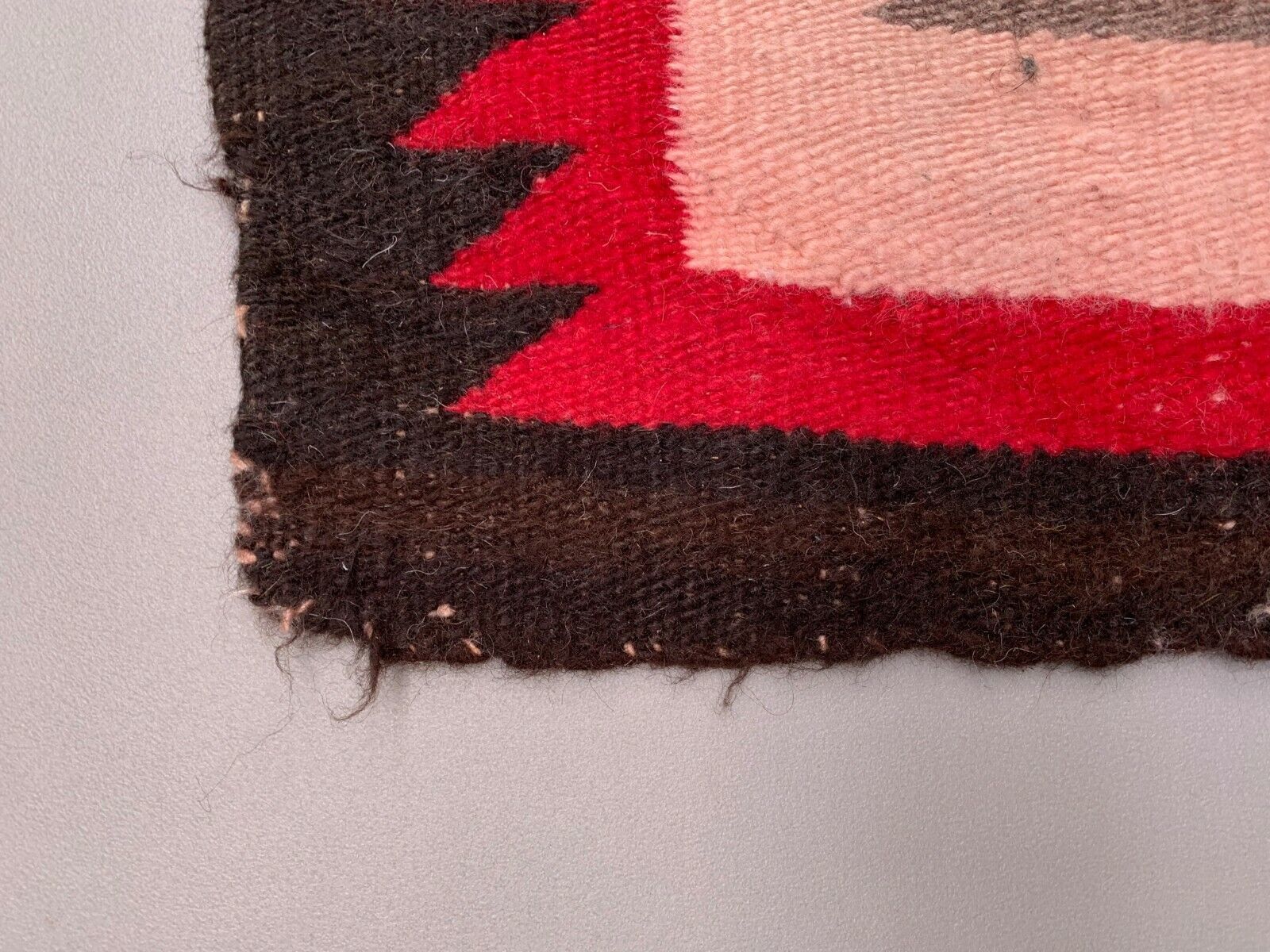 Genuine 1920 1930 Navajo Kilim Rug 132x95 Cm Native American Wool Decor Medium photo vintage