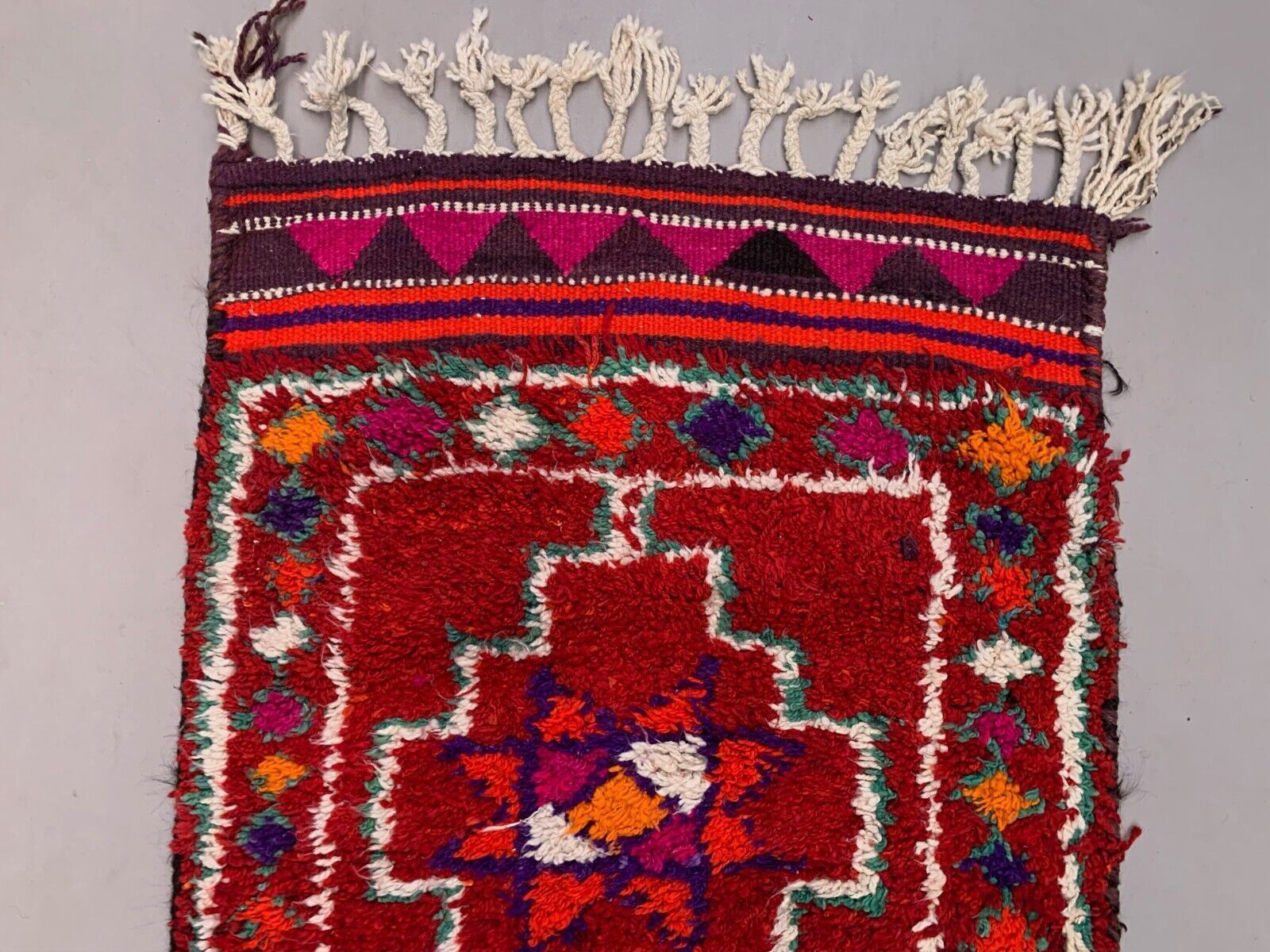 Vintage Turkish Tribal Runner 330x90 Cm Veg Dye Wool Rug Tribal, Handmade photo vintage