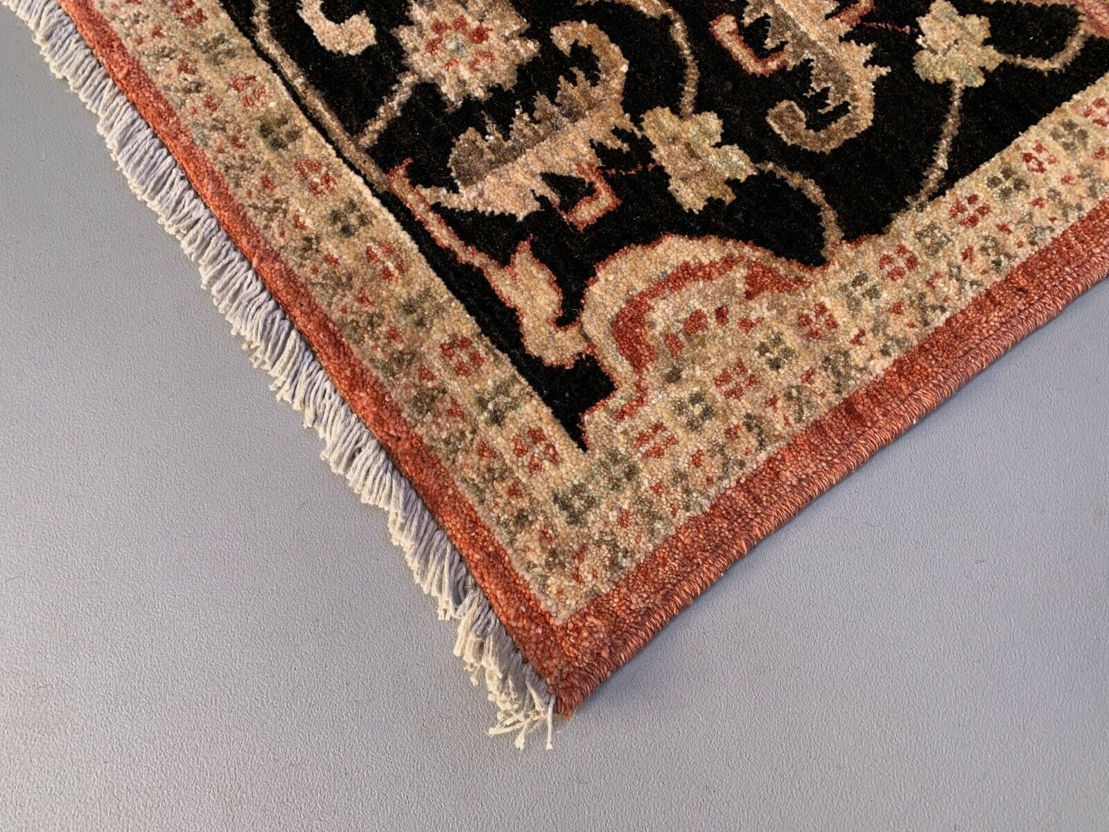 Fine Afghan Wool Ziegler Rug 276x184 Cm Handmade Chobi Red, Beige Black, Large photo 1150.0