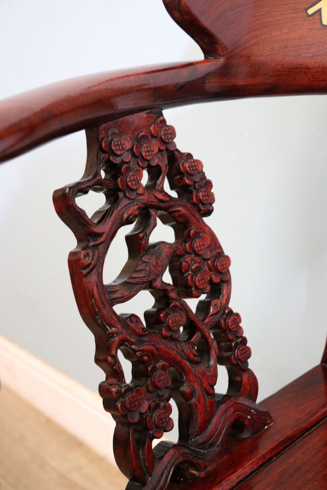 A Pair Of 20th Century Chinese Solid Hardwood Corner Chairs. photo Furniture