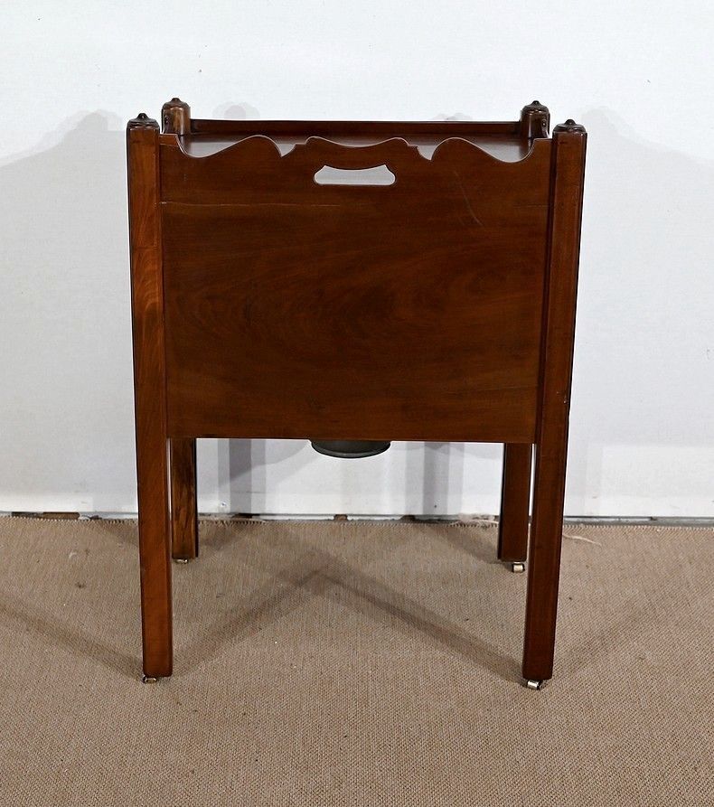 photo vintage Travel Toilet Montauban In Solid Mahogany – Late 18th Century
