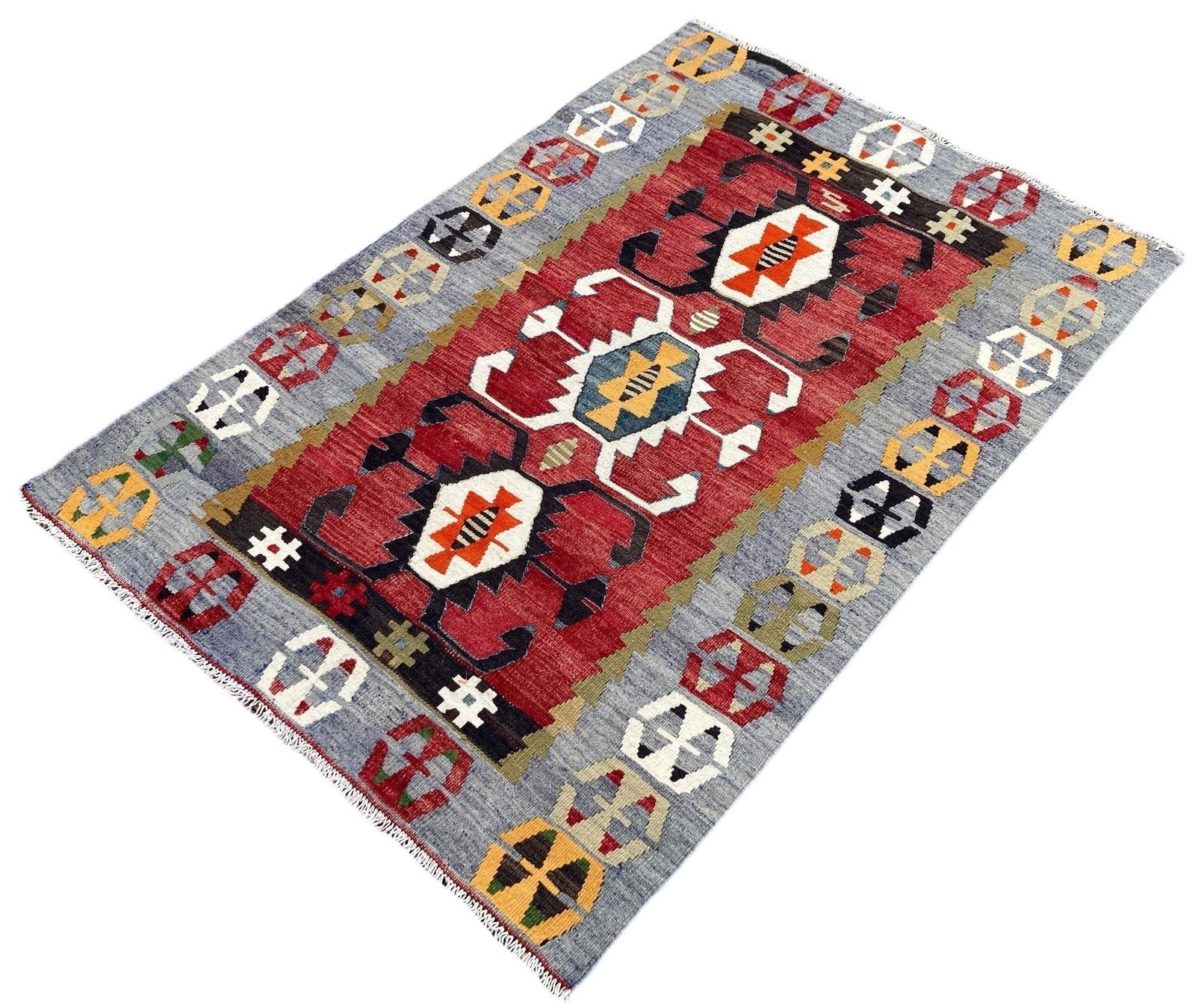 Vintage Anatolian Kilim 1.38m X 0.97m photo for sale