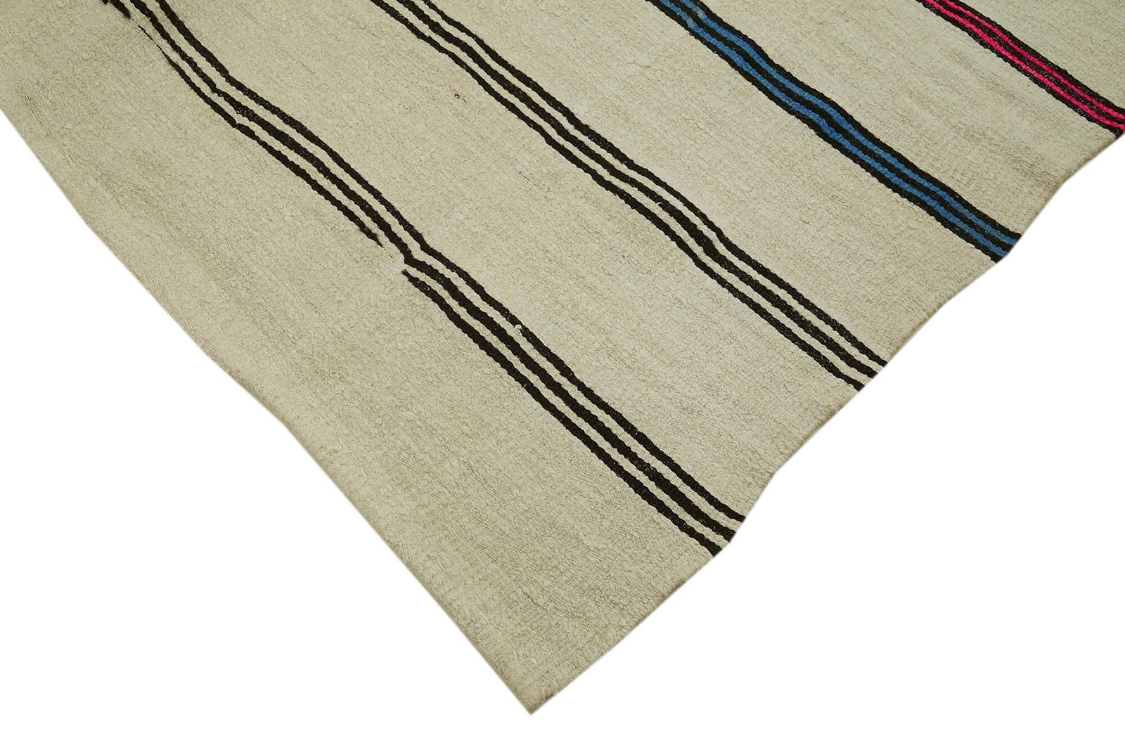 Handmade Oriental Hemp Kilim Rug 195 X 340 Cm photo Textiles