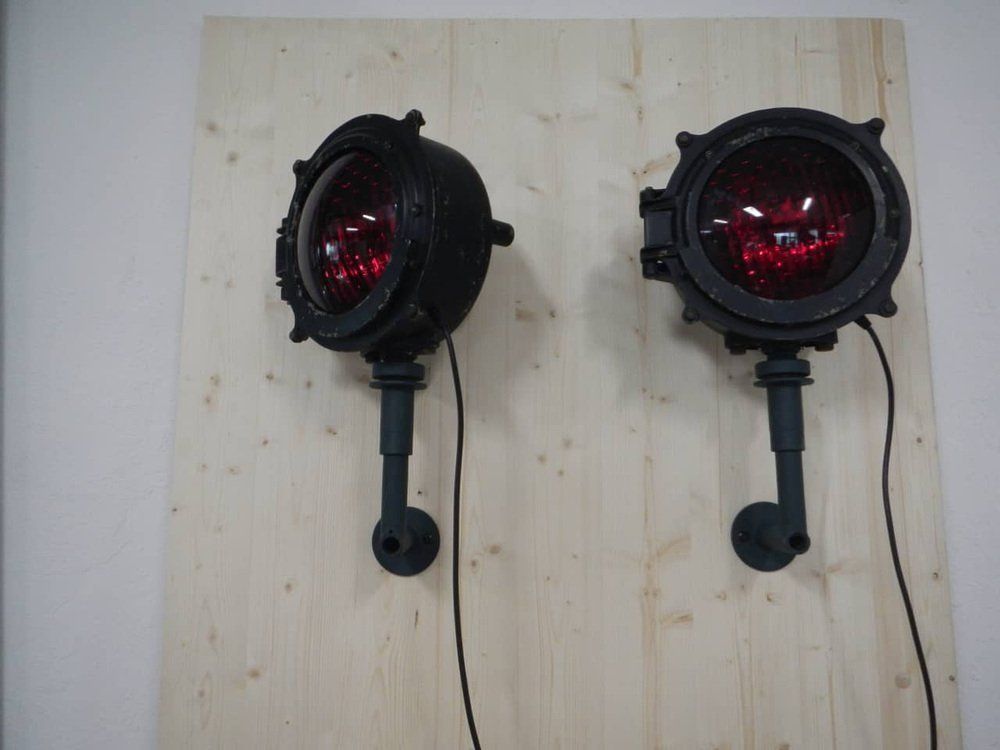 Wall Lamps From Wabco Theater, 1960s, Set Of 2 photo for sale