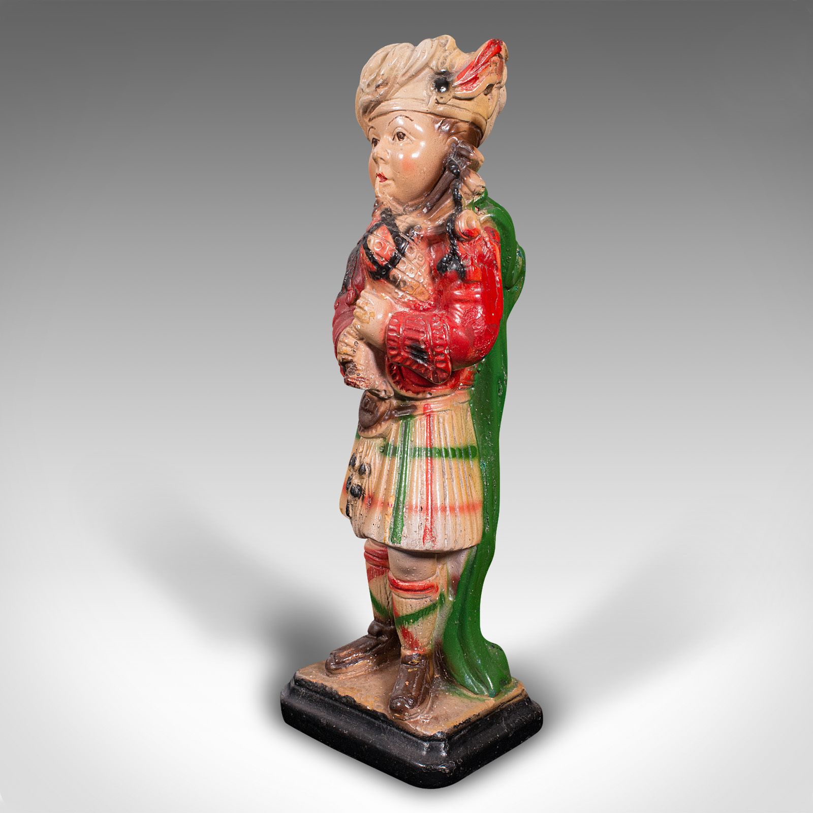 Antique Decorative Piper Figure, Scottish, Statue, After Scots Guards photo furniture
