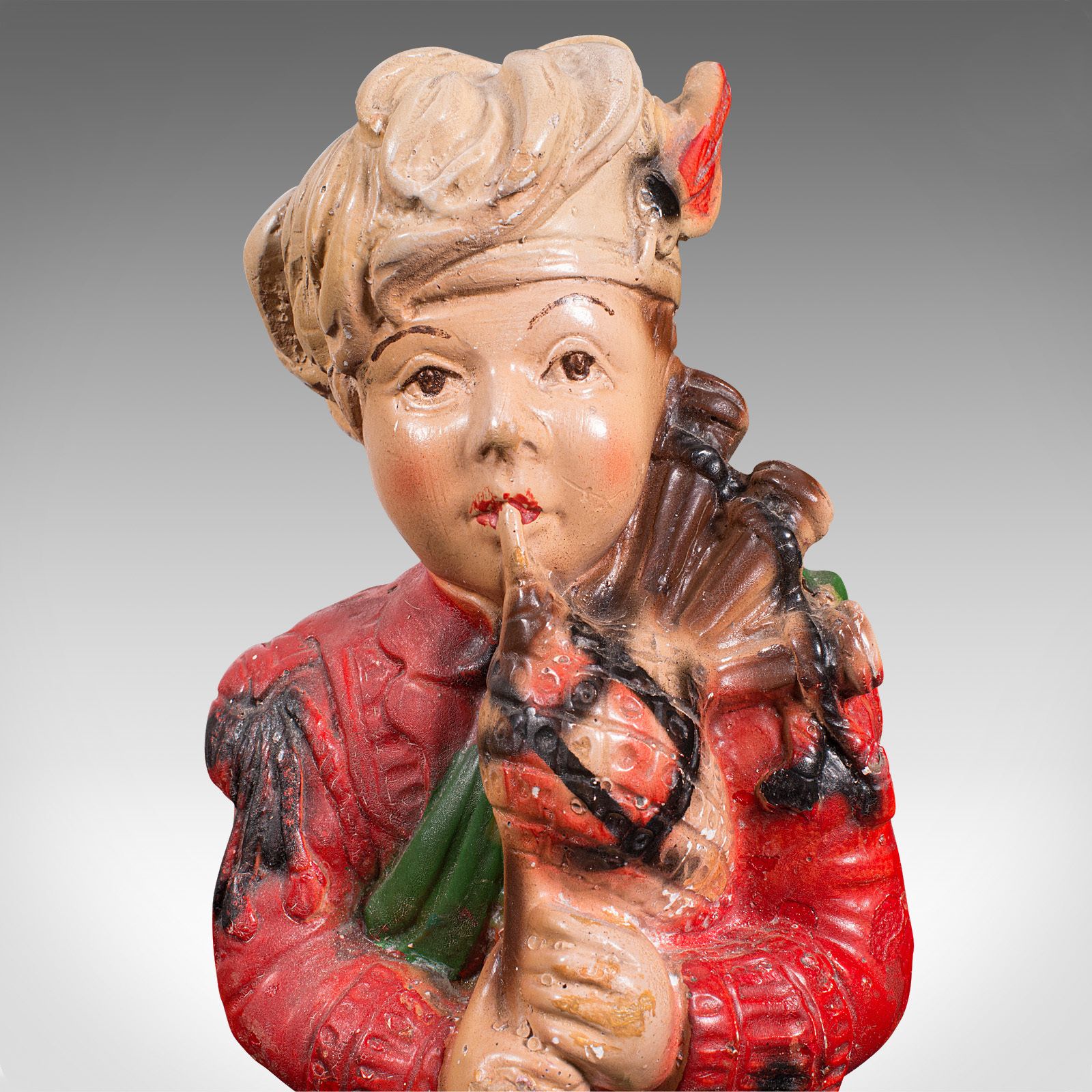 photo for sale Antique Decorative Piper Figure, Scottish, Statue, After Scots Guards