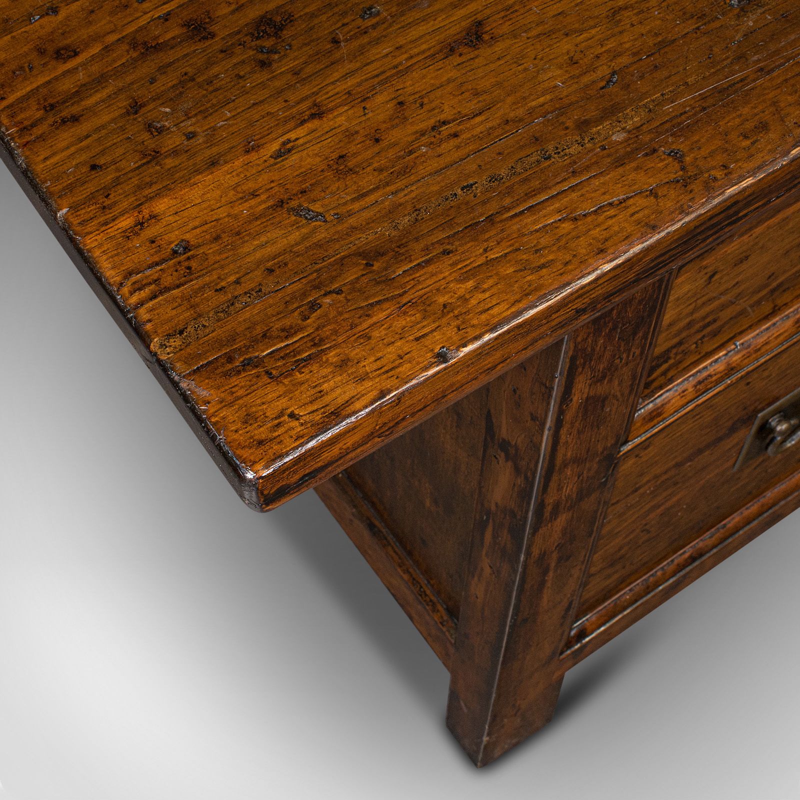 Vintage Country House Sideboard, Chinese Elm, Circa 1960 photo vinterior
