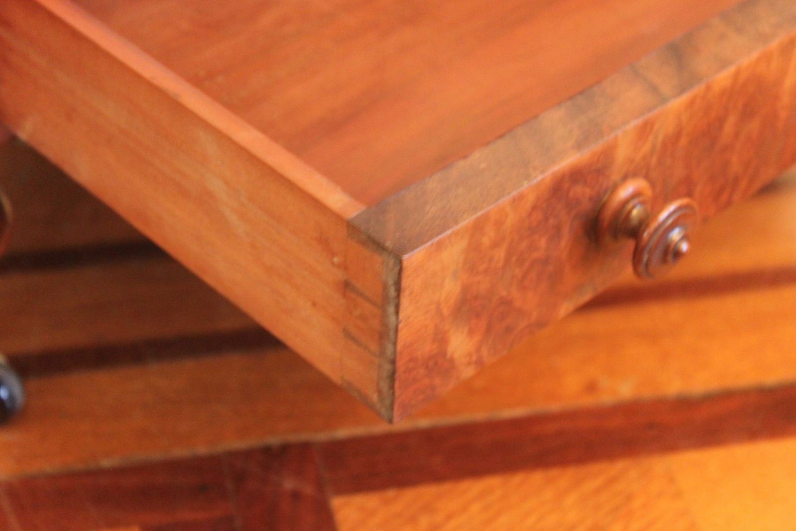 photo for sale Victorian Burr Walnut Canterbury What Not