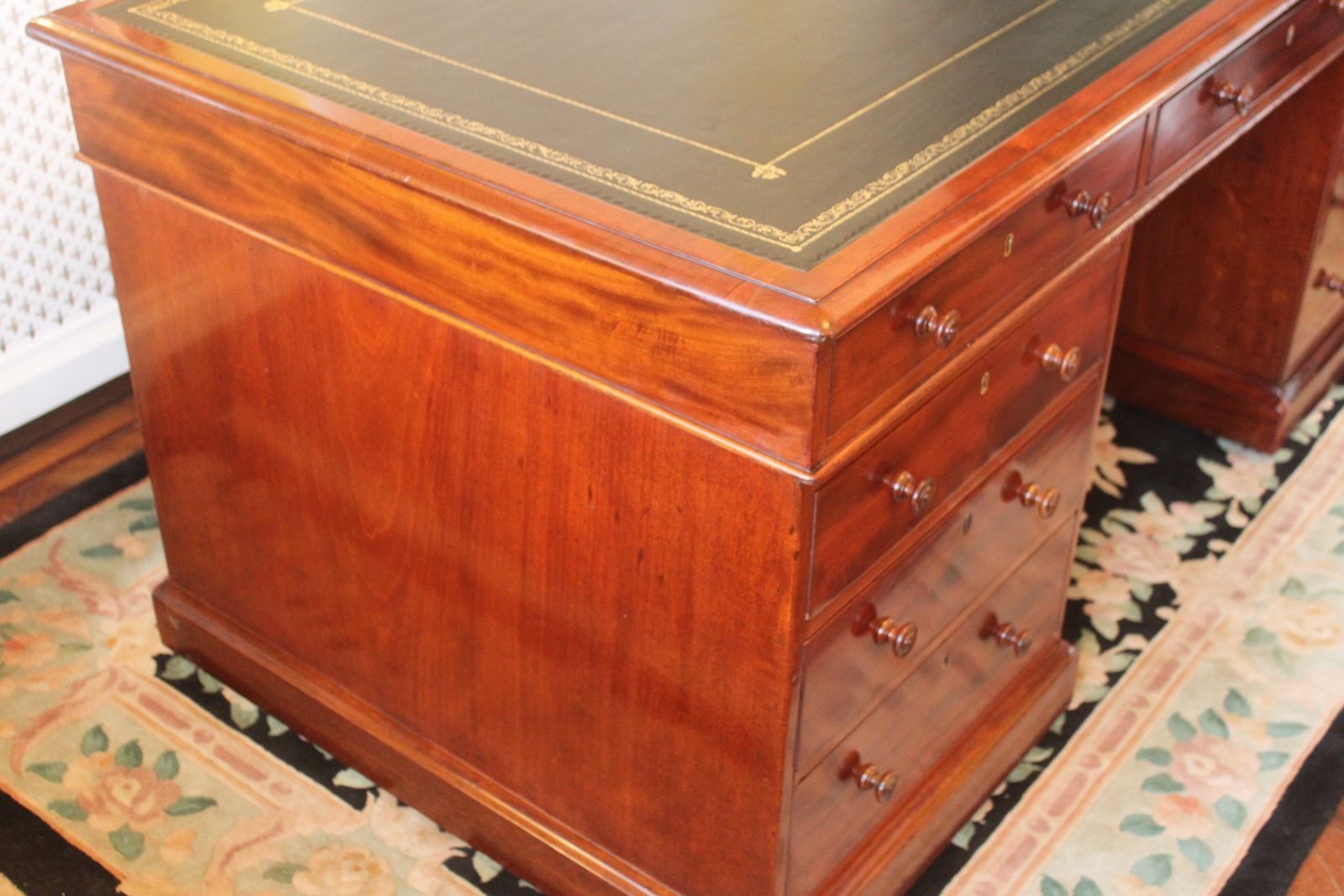 An Unusually Large Early 19th Century Pedestal Desk photo 4621.5