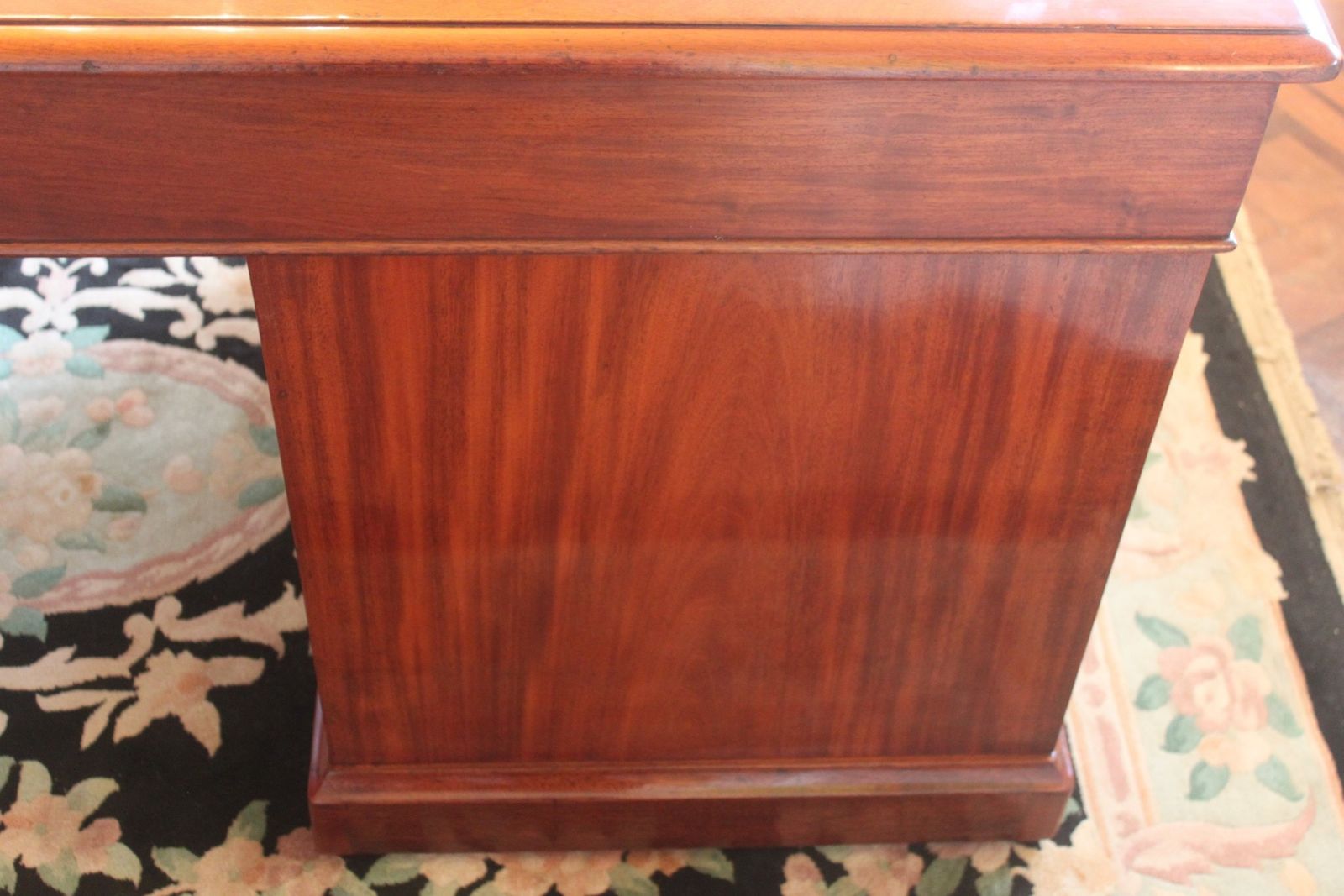 Furniture An Unusually Large Early 19th Century Pedestal Desk photo