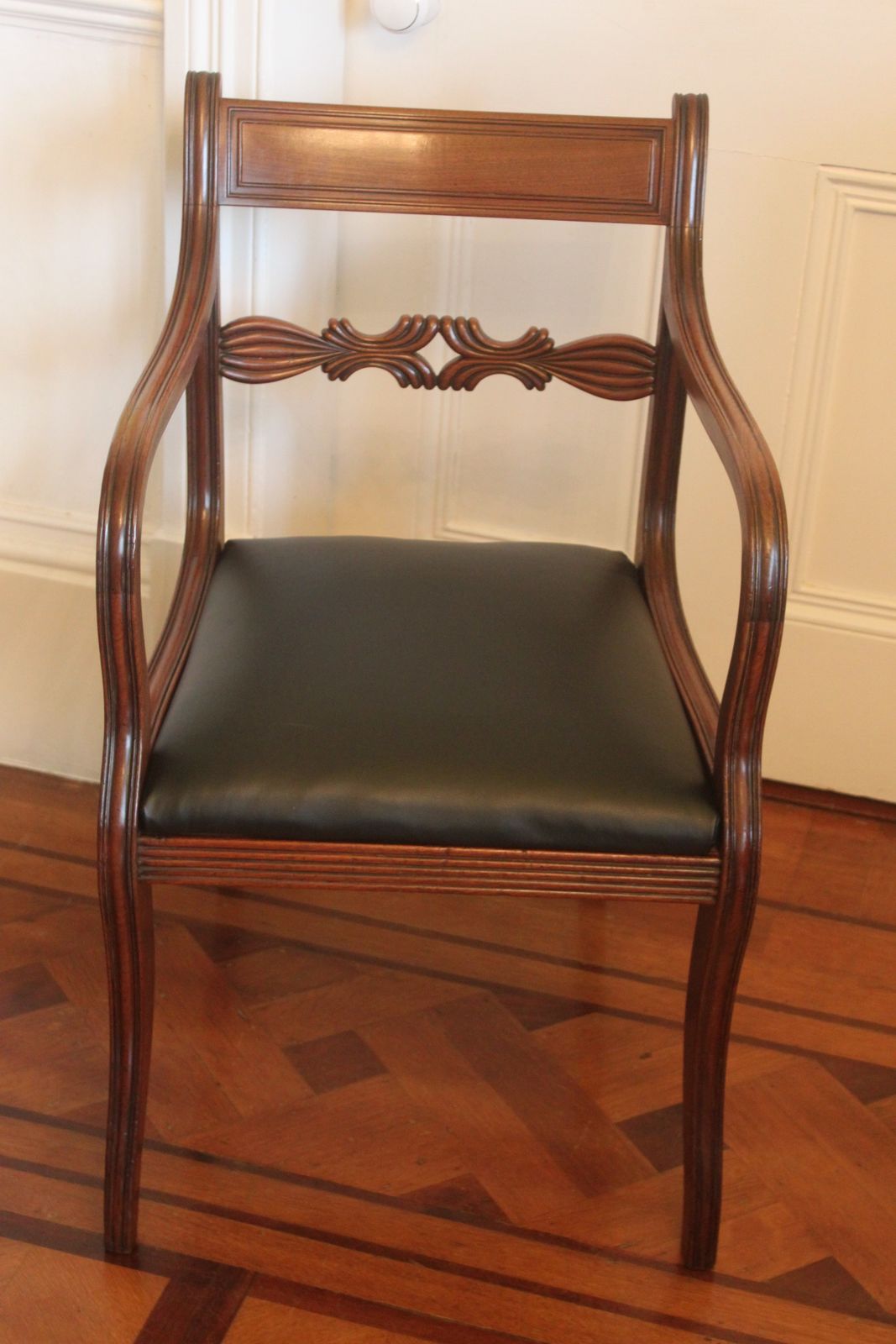 Regency Period Mahogany Desk Chair