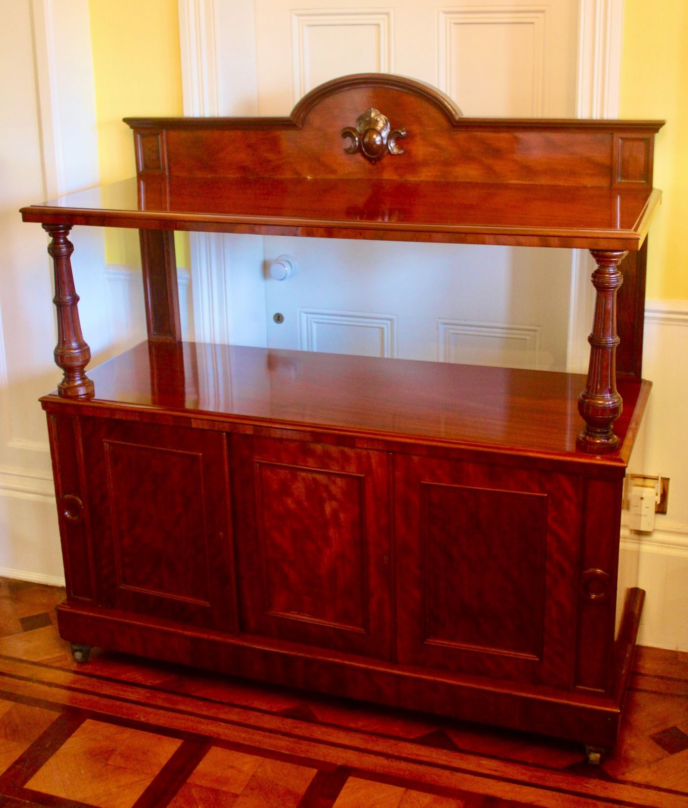 Victorian Mahogany Buffet Sideboard By James Shoolbred & Co., Tottenham Court Road, London. photo furniture