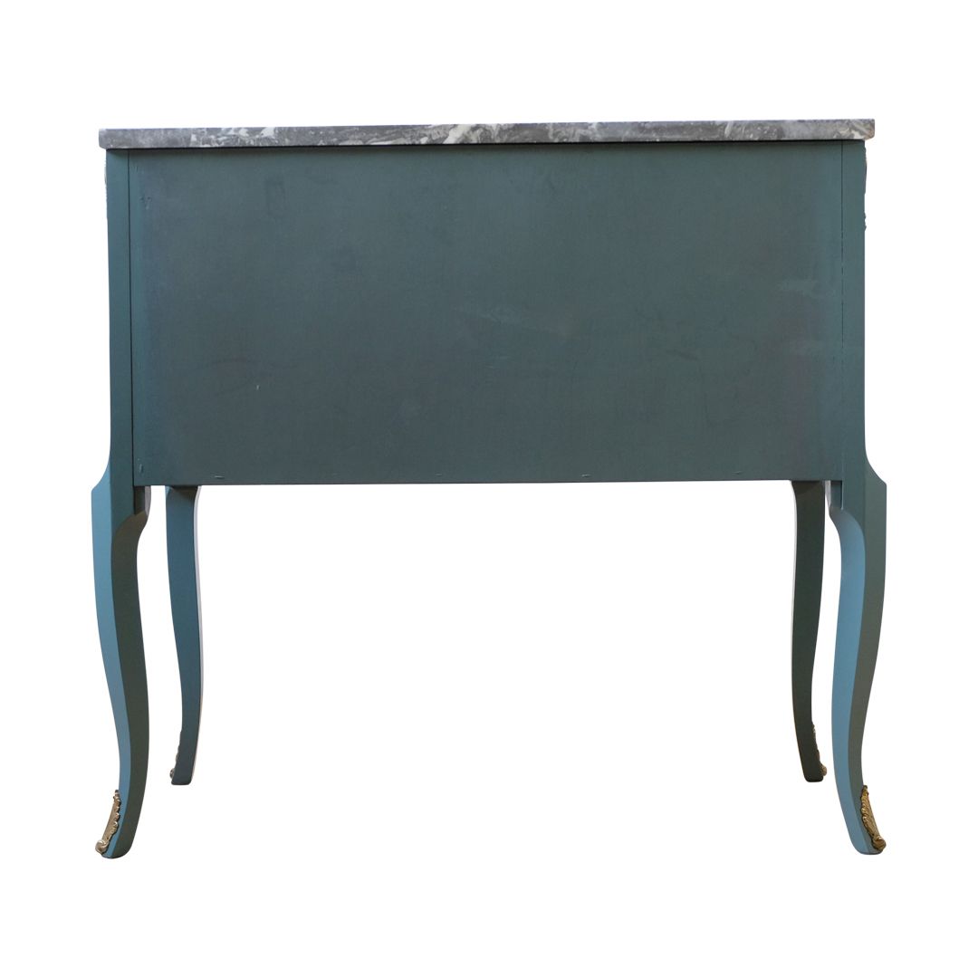Gustavian Style Commode With Green Finish photo vintage