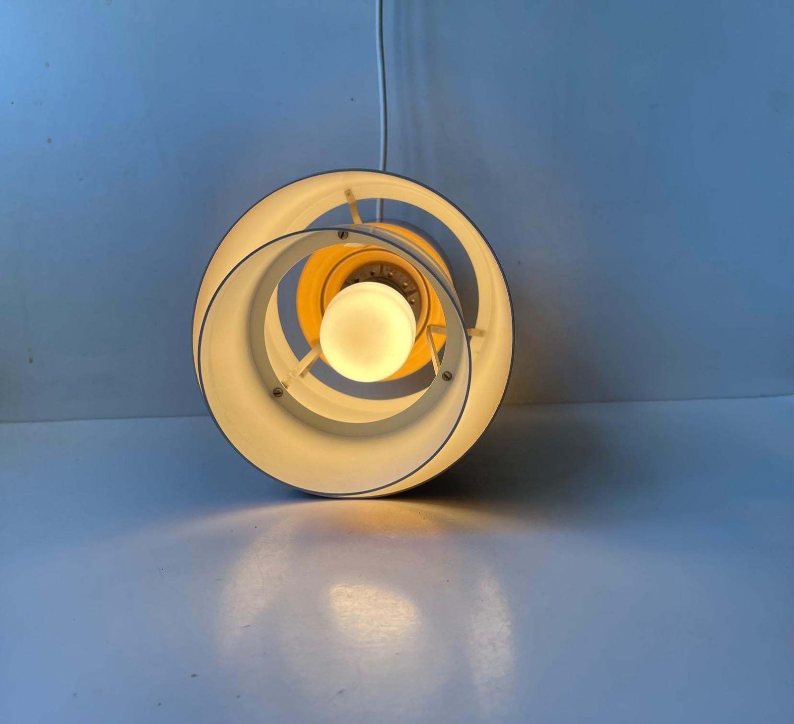 Jo Hammerborg Tunika Copper Pendant Lamp For Fog & Mørup, Danish 1960s photo buy