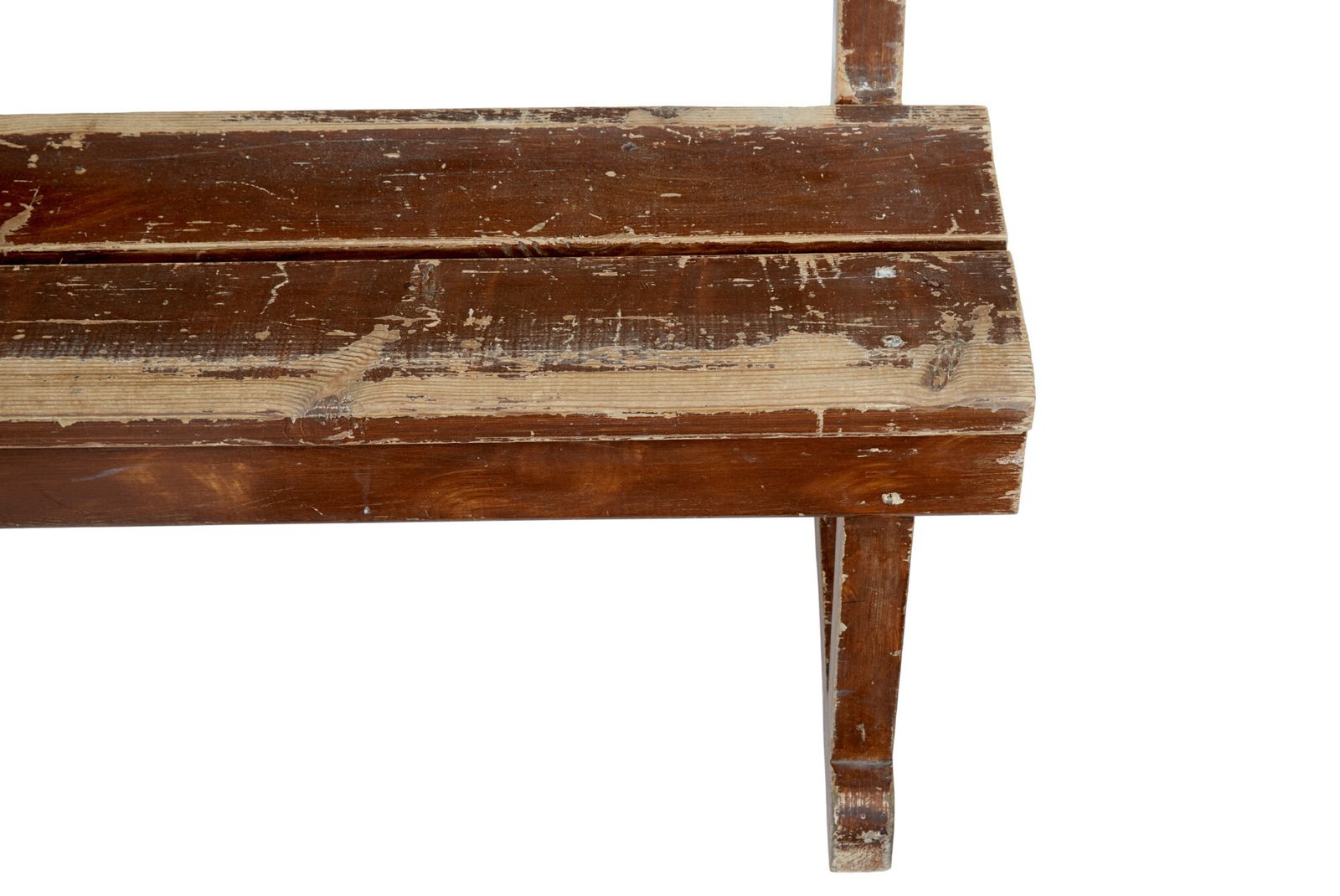 Pair Of Scandinavian Painted Pine Benches photo for sale
