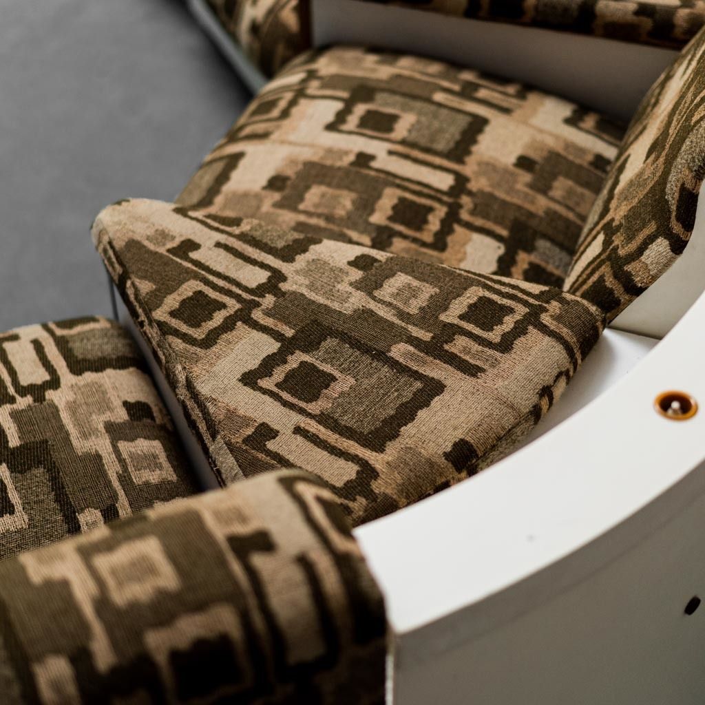 Modular Sofa 5 Seats 70s Vintage Modern Fabric photo for sale
