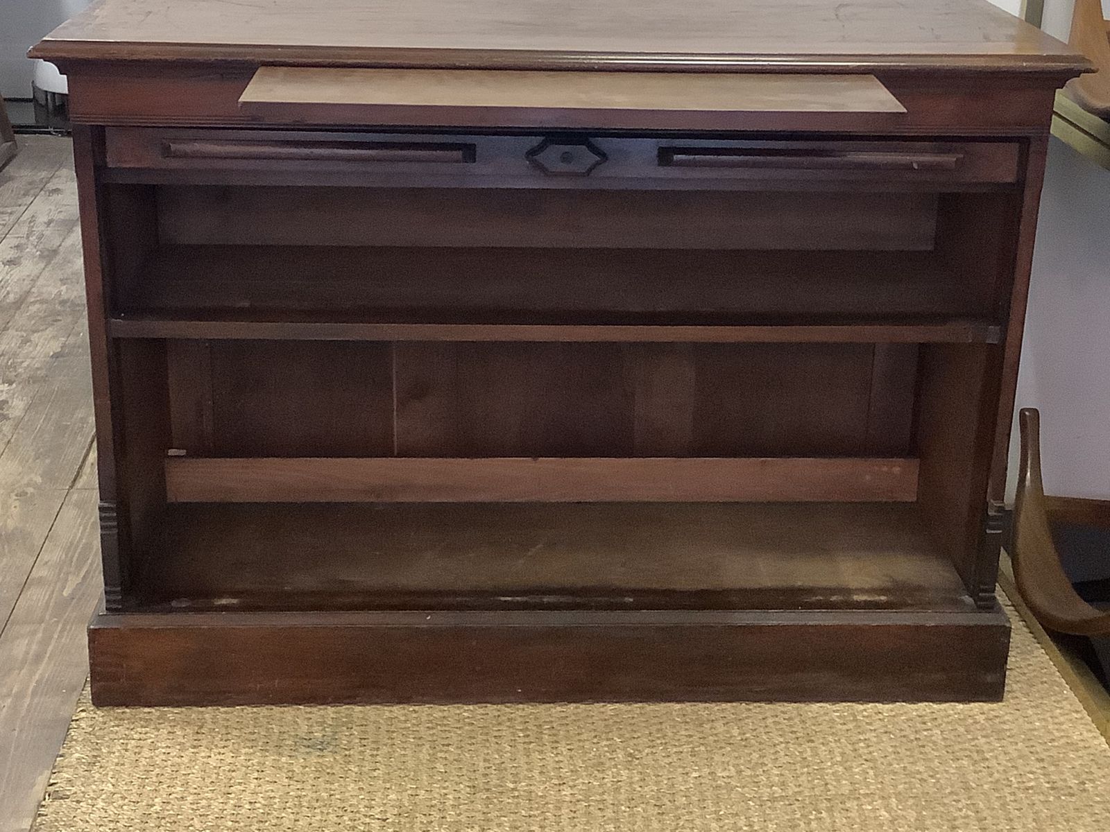 19th Century Amberg Mahogany Wooden Filing Cabinet photo for sale