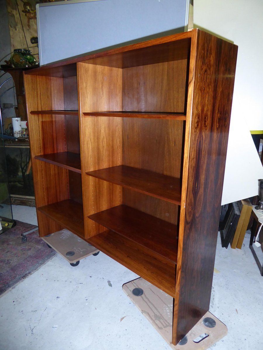 photo furniture Danish Palissander Wood Bookcase Shelving Cabinet