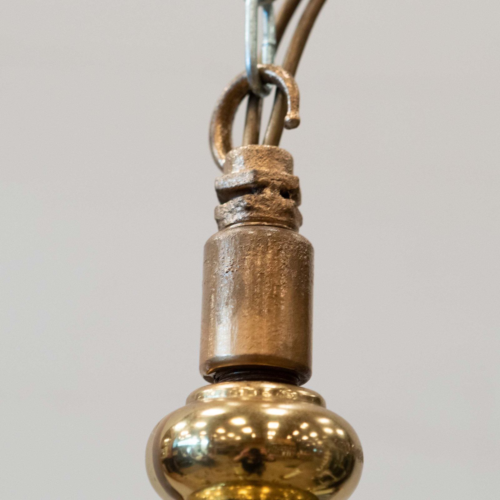 Lighting Reclaimed Dutch Style 2 Tier Brass Chandelier | 10 Arms photo