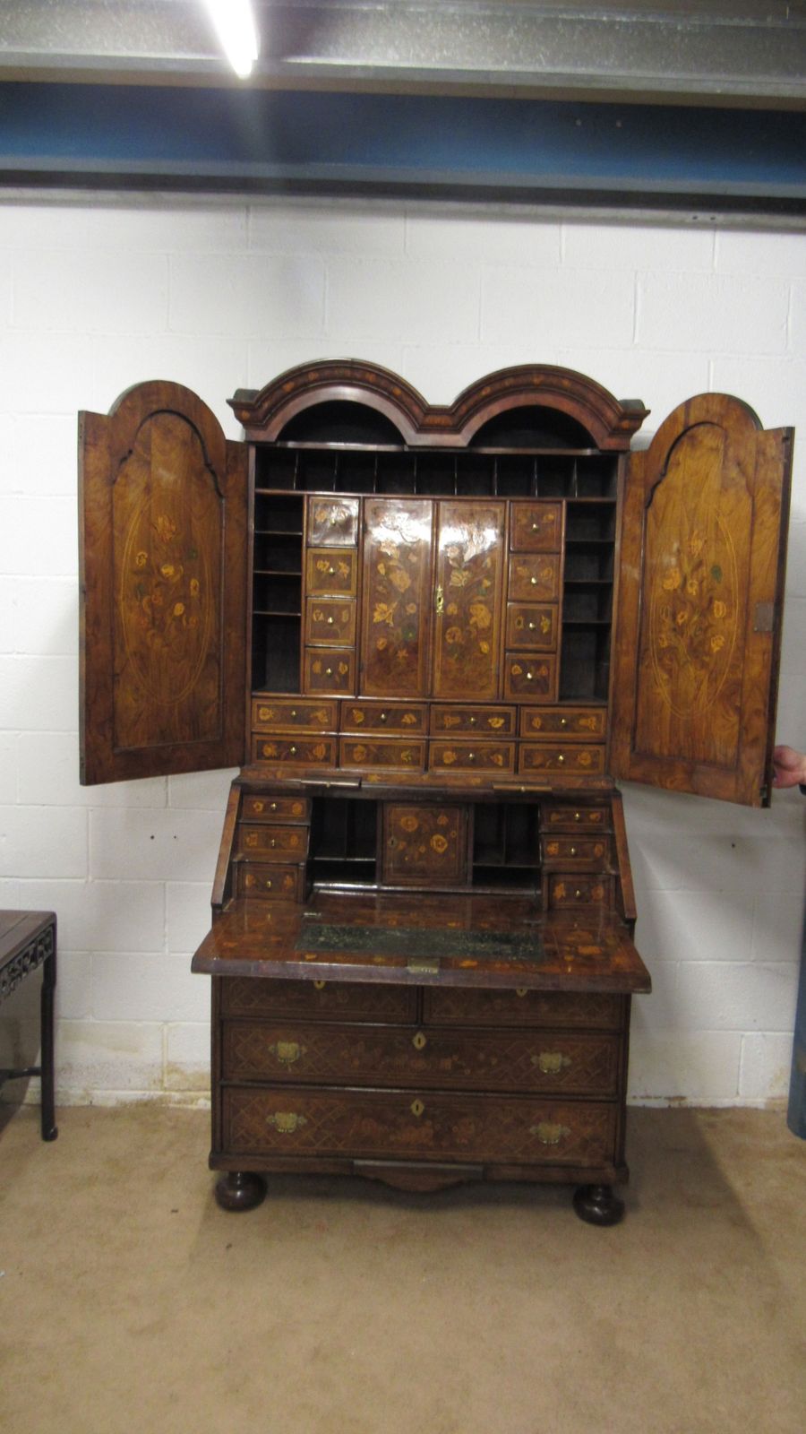 18thc Marquetry Buro Bookcase, 18th Century And Earlier photo for sale