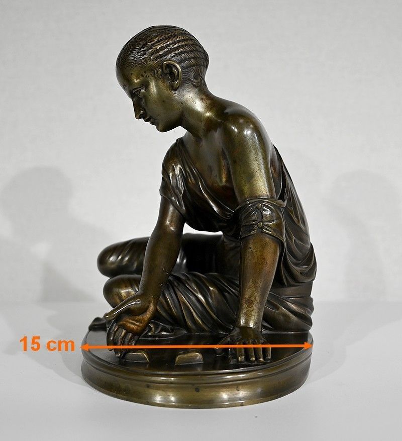 photo buy Bronze "The Osselets Player" After Antique Statue   19th Century