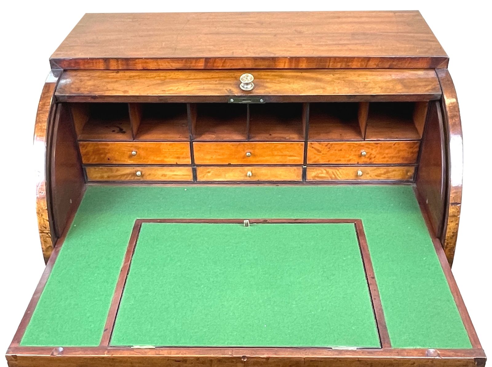 18th Century Georgian Mahogany Cylinder Desk (England, Circa 1780) photo furniture