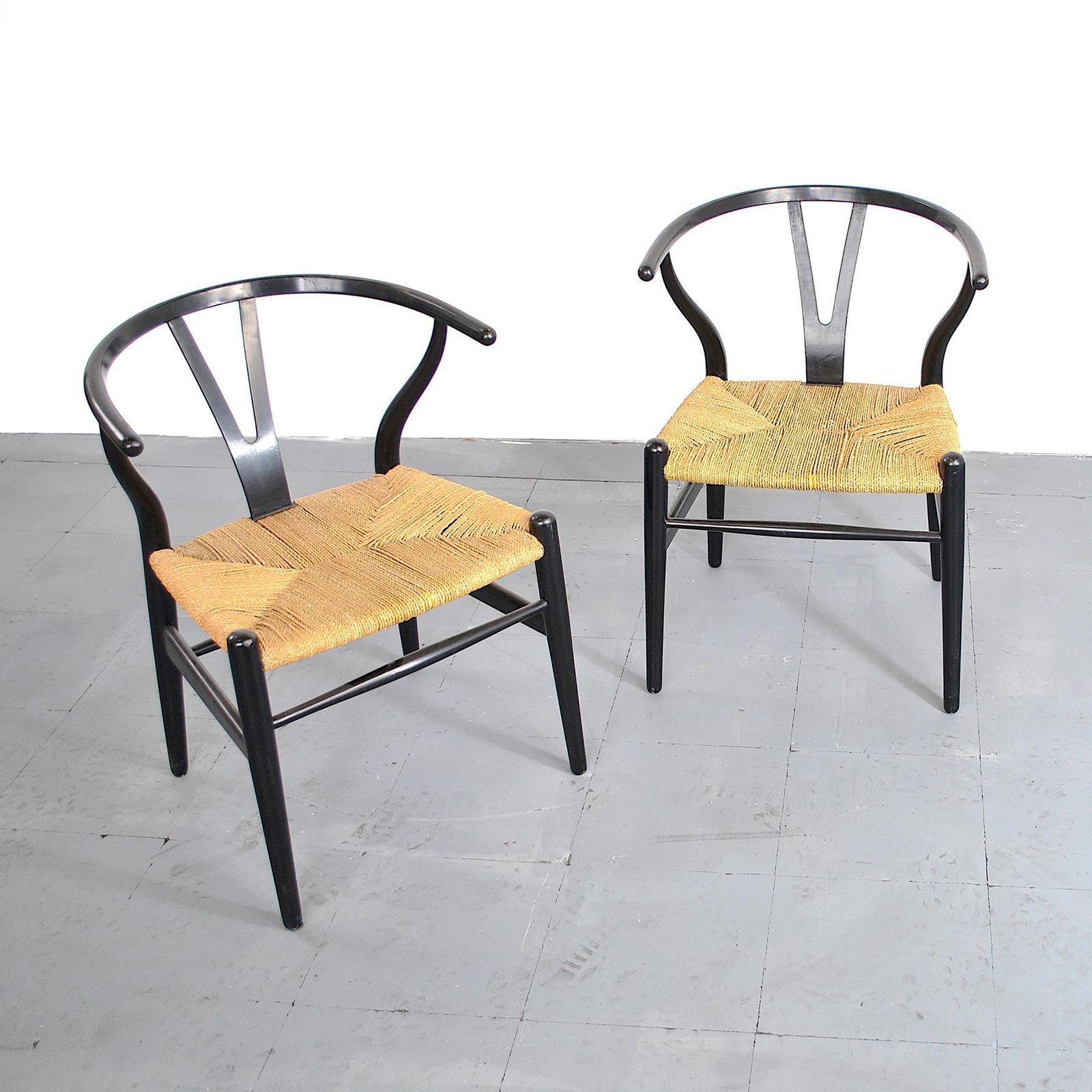 Pair Of Wishbone Chairs By Hans Wegner photo 1836.44